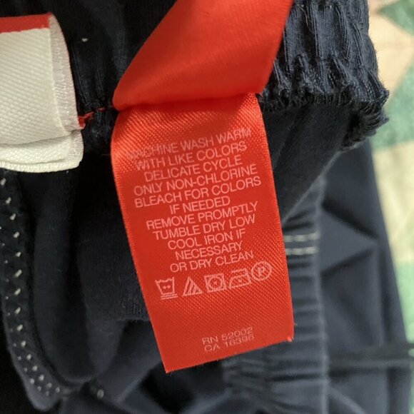 Vintage Liz Claiborne Maxi Skirt Womens M Navy Blue Y2K Coastal Sailor Fisherman - Picture 7 of 10